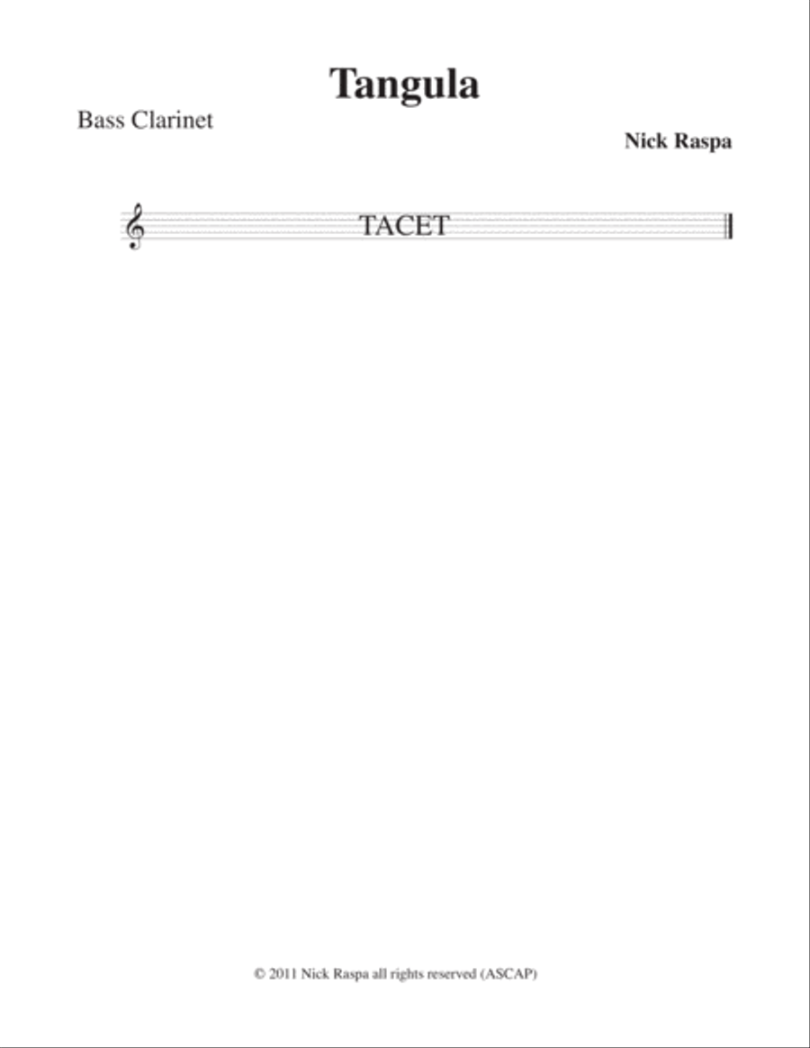 Three Dances for Halloween - Bass Clarinet part Full Orchestra scores gallery preview page 2