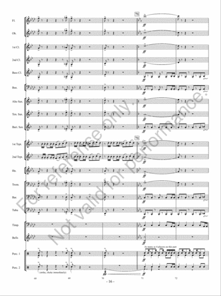 Implacato Concert Band scores gallery preview page 15