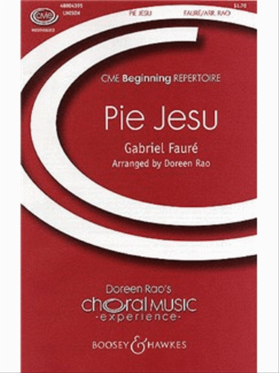 Pie Jesu Unison Choir scores gallery preview page 1