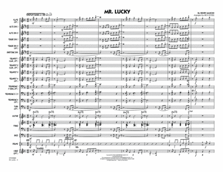 Mr. Lucky - Conductor Score (Full Score)