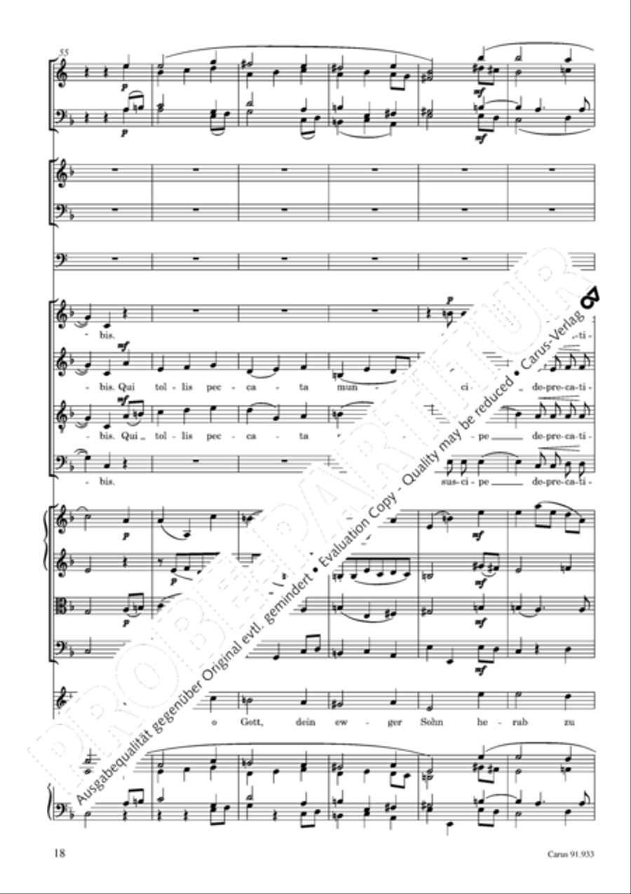 Missa carminum 4-Part scores gallery preview page 21