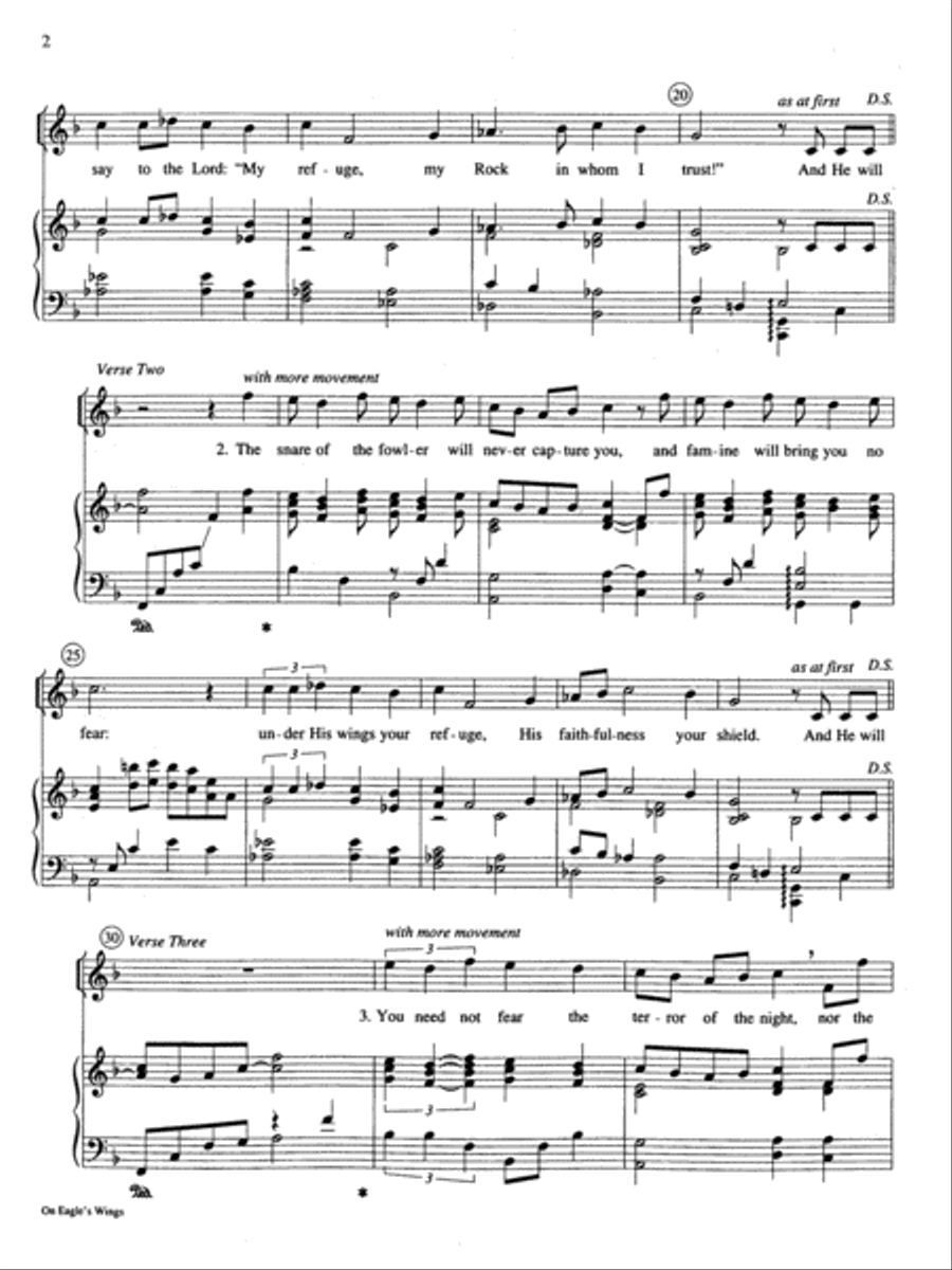 On Eagle's Wings High Voice scores gallery preview page 3