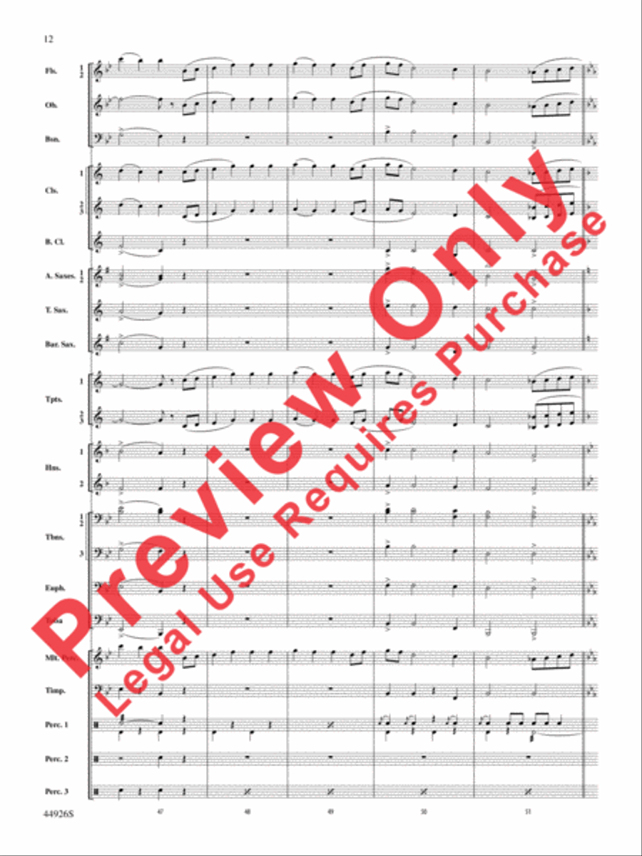 Australiana Concert Band scores gallery preview page 13
