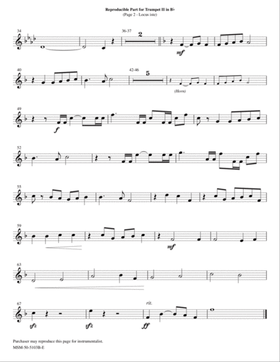 Locus Iste Choir scores gallery preview page 6