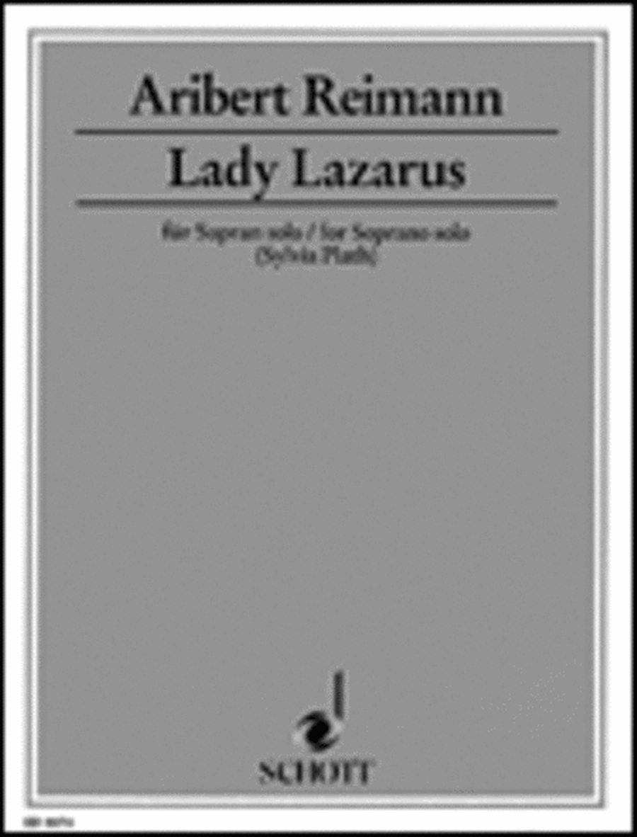 Lady Lazarus Soprano Solo Soprano Voice scores gallery preview page 1