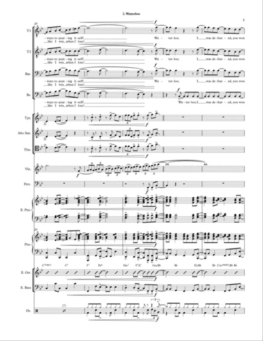 Waterloo Large Ensemble scores gallery preview page 5