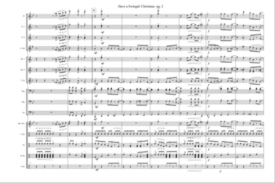 Have A Swingin' Christmas Marching Band scores gallery preview page 3