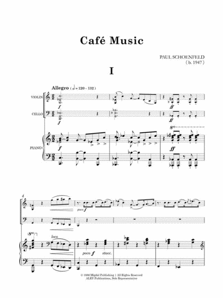 Cafe Music (Score and Parts)