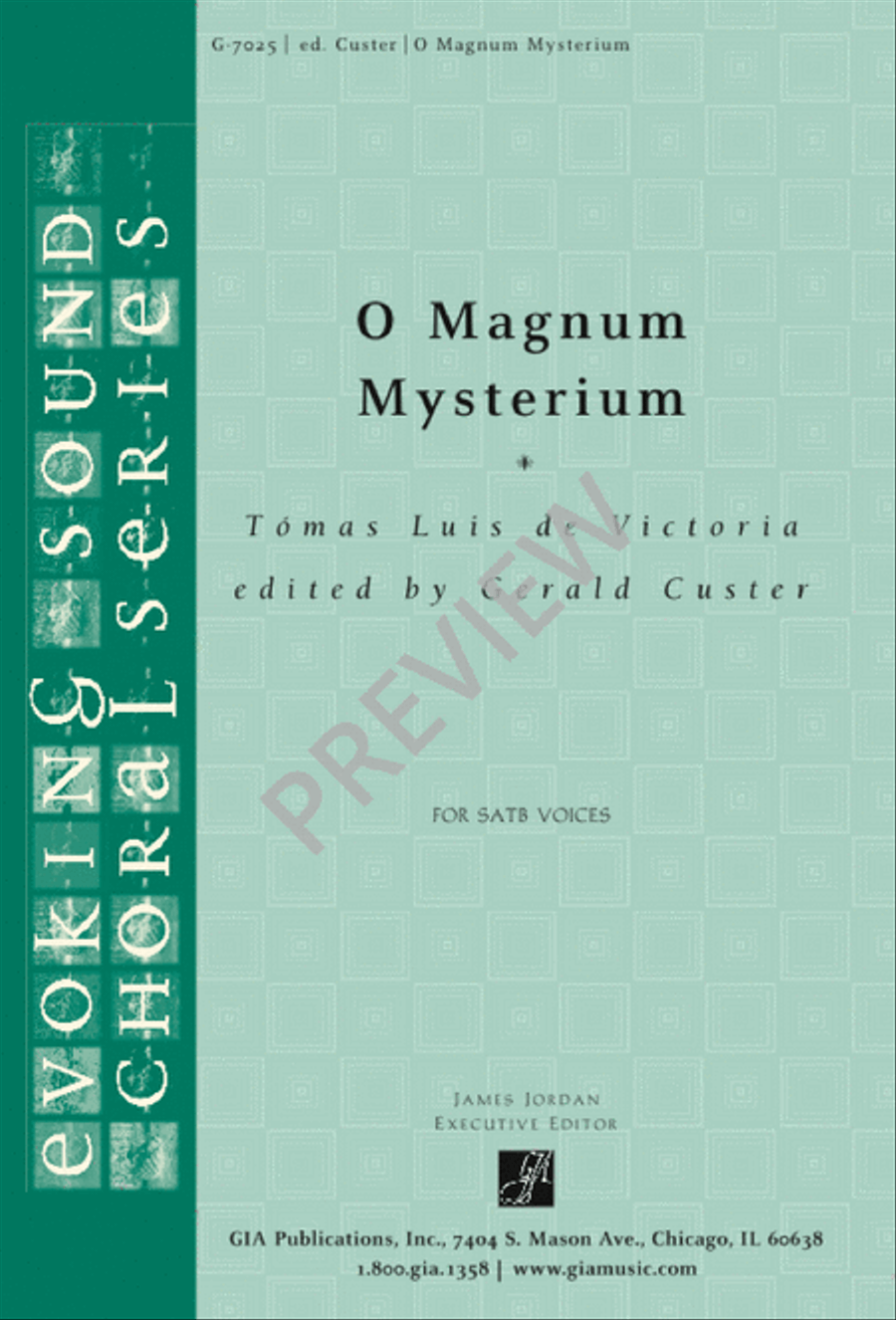 O magnum mysterium