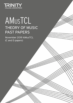 Book cover for Theory Past Papers Nov 2019: AMusTCL