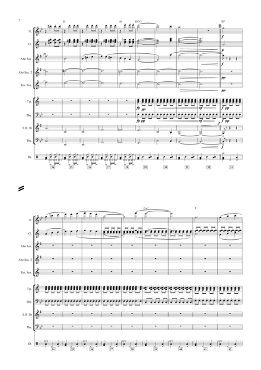 Valsa da Rainha das Bonecas Concert Band scores gallery preview page 4