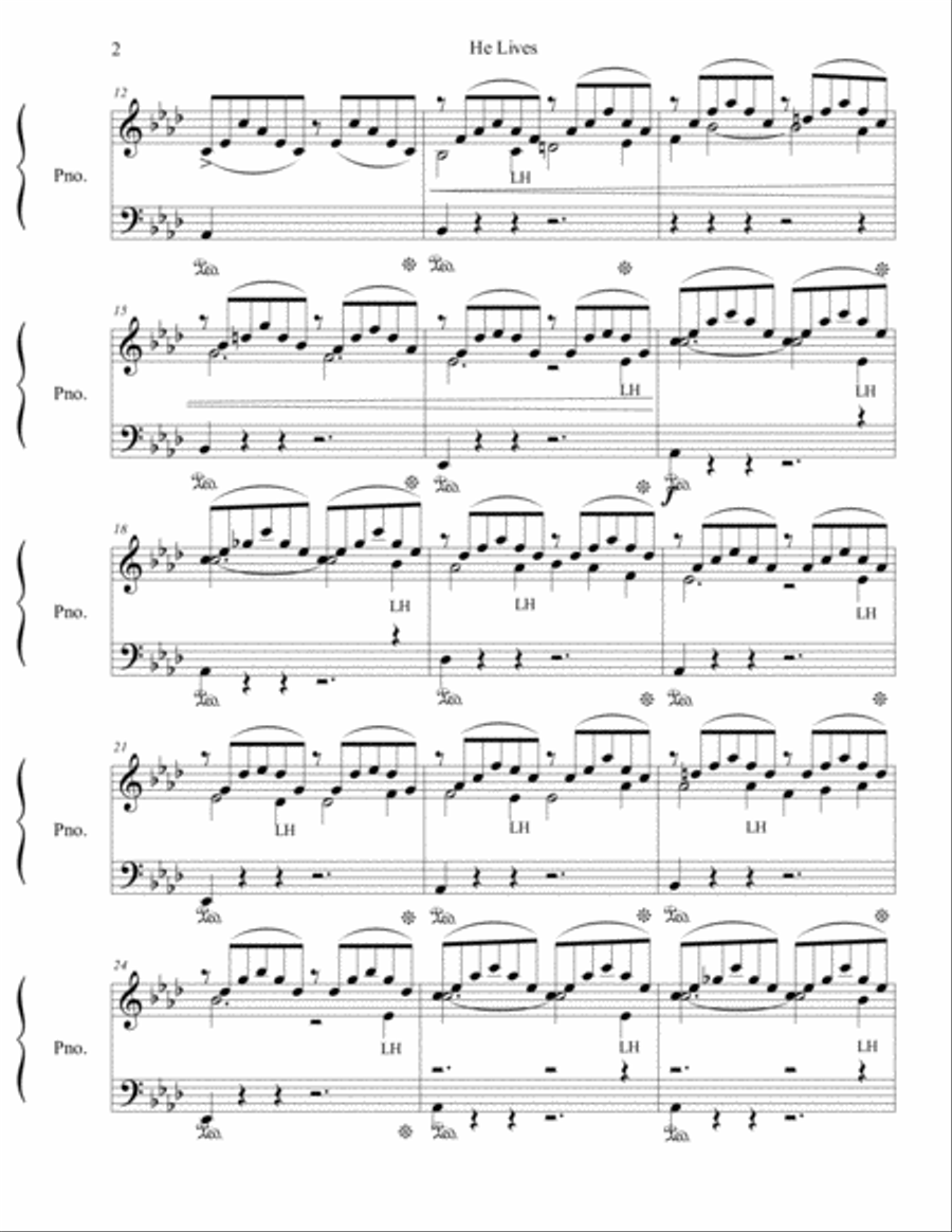 Liebestraum No. 3 Piano Solo scores gallery preview page 2