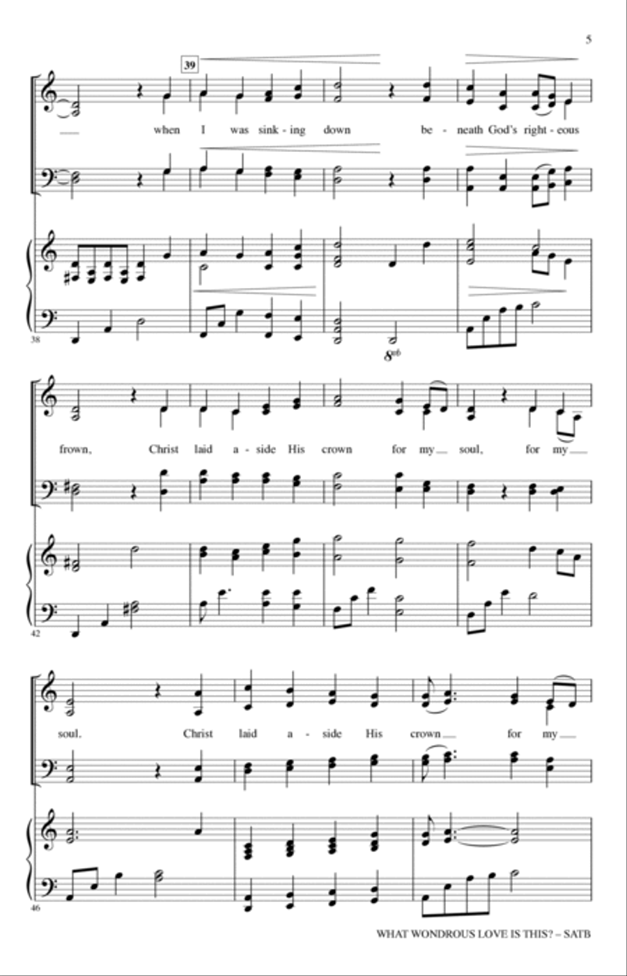 What Wondrous Love Is This? (arr. Heather Sorenson) 4-Part scores gallery preview page 4