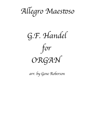 Book cover for Water Music Allegro Handel for ORGAN
