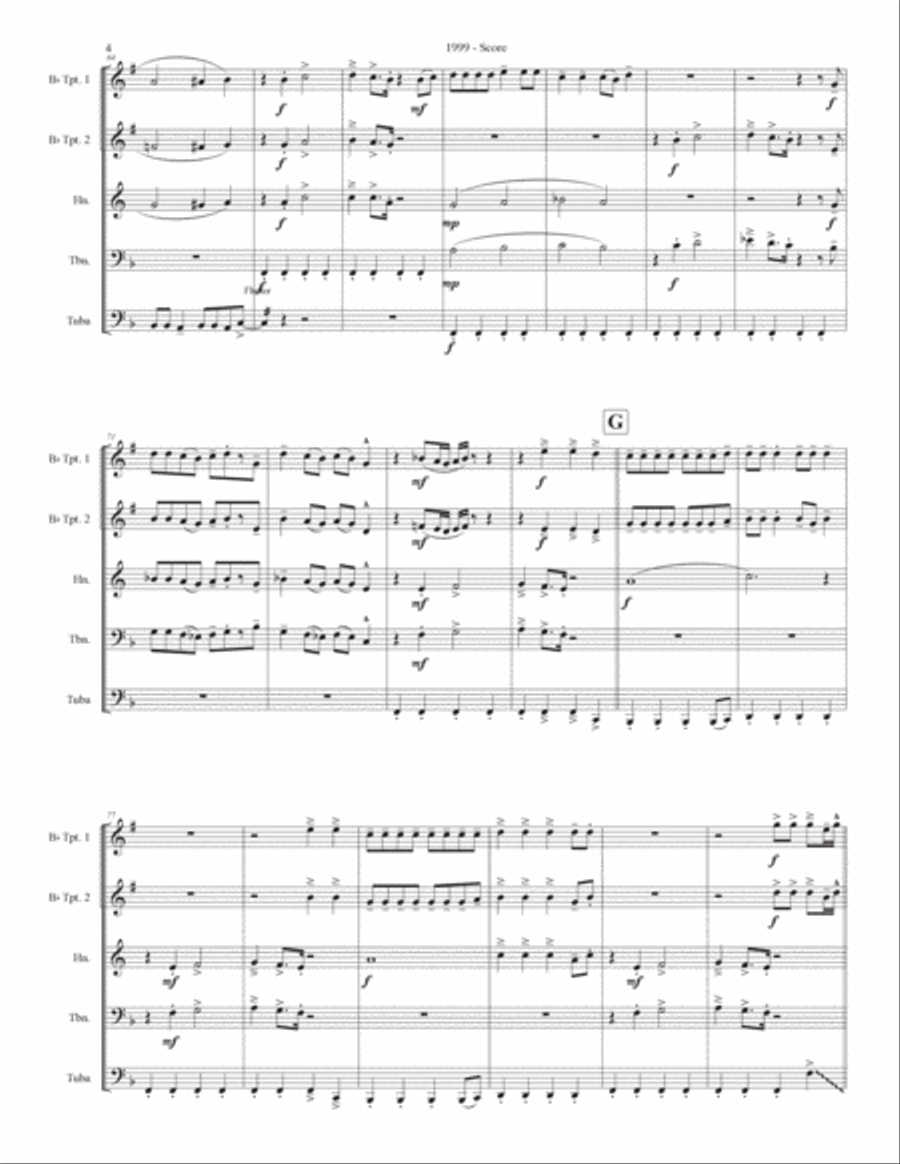 1999 1999 Brass Ensemble scores gallery preview page 4