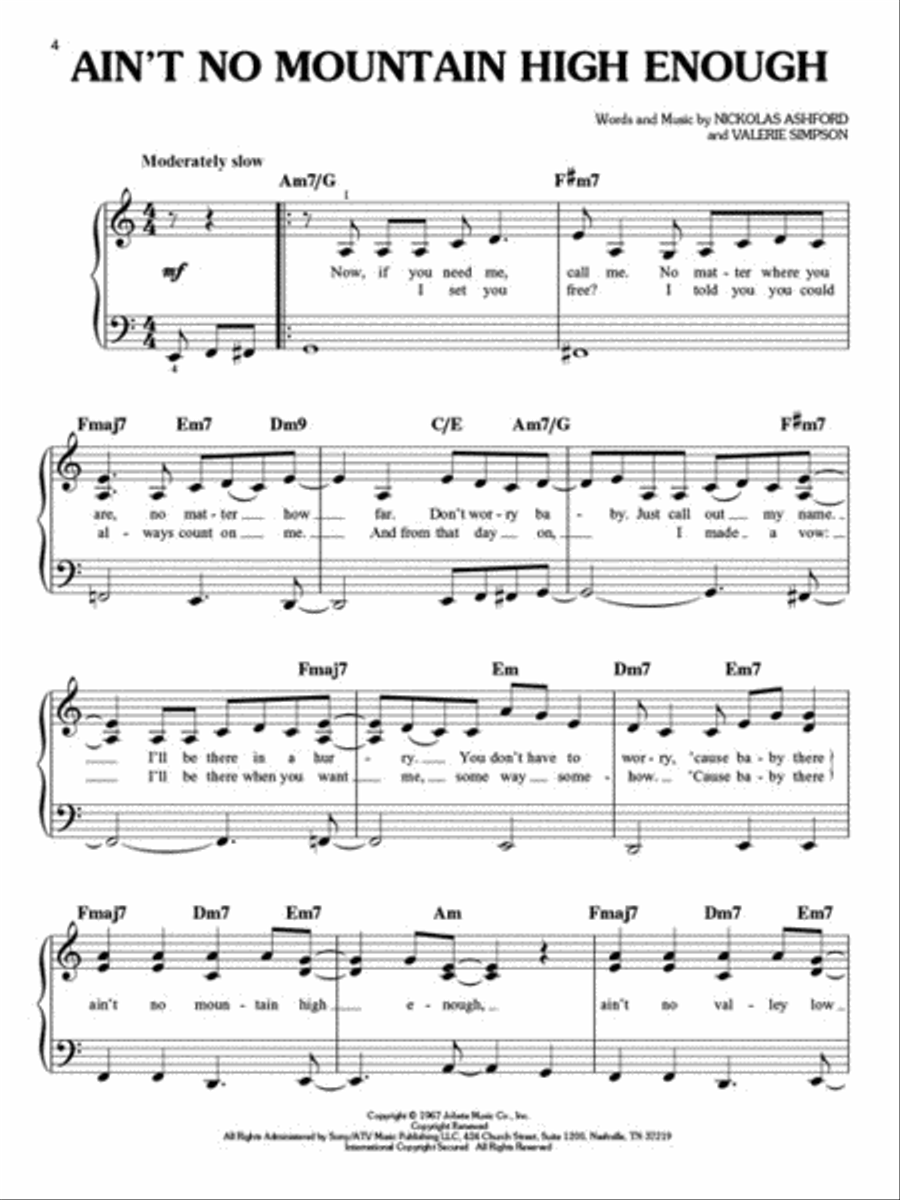 Motown Easy Piano scores gallery preview page 2