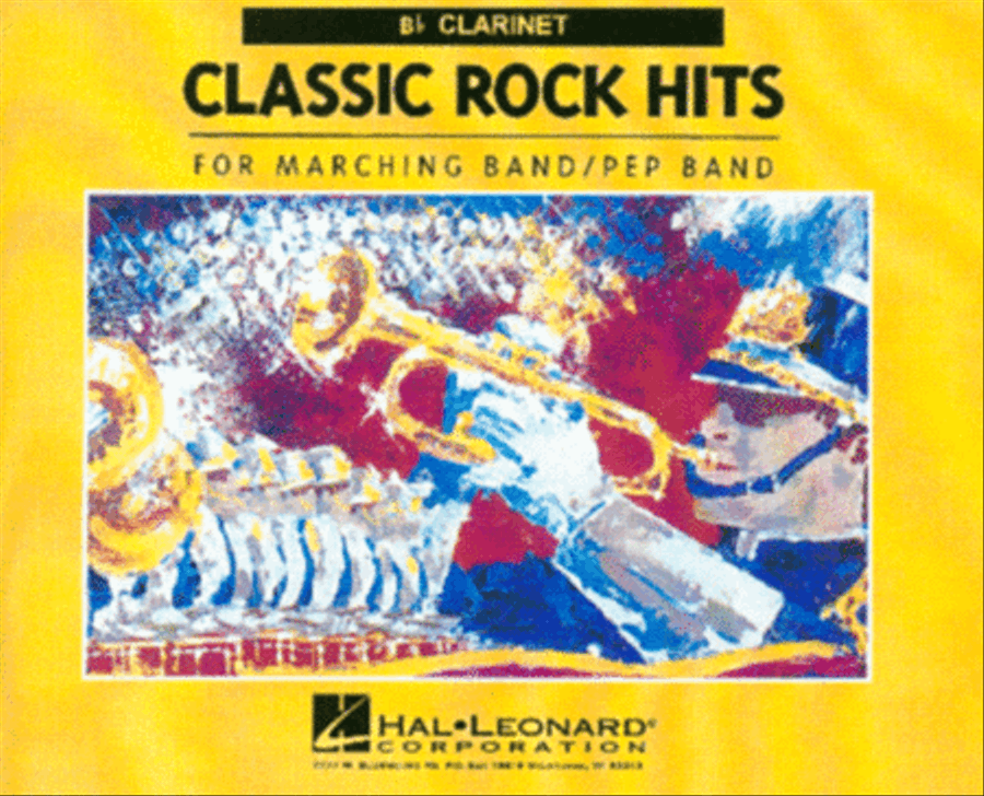 Classic Rock Hits Clarinet (For Marching/Pep Band)