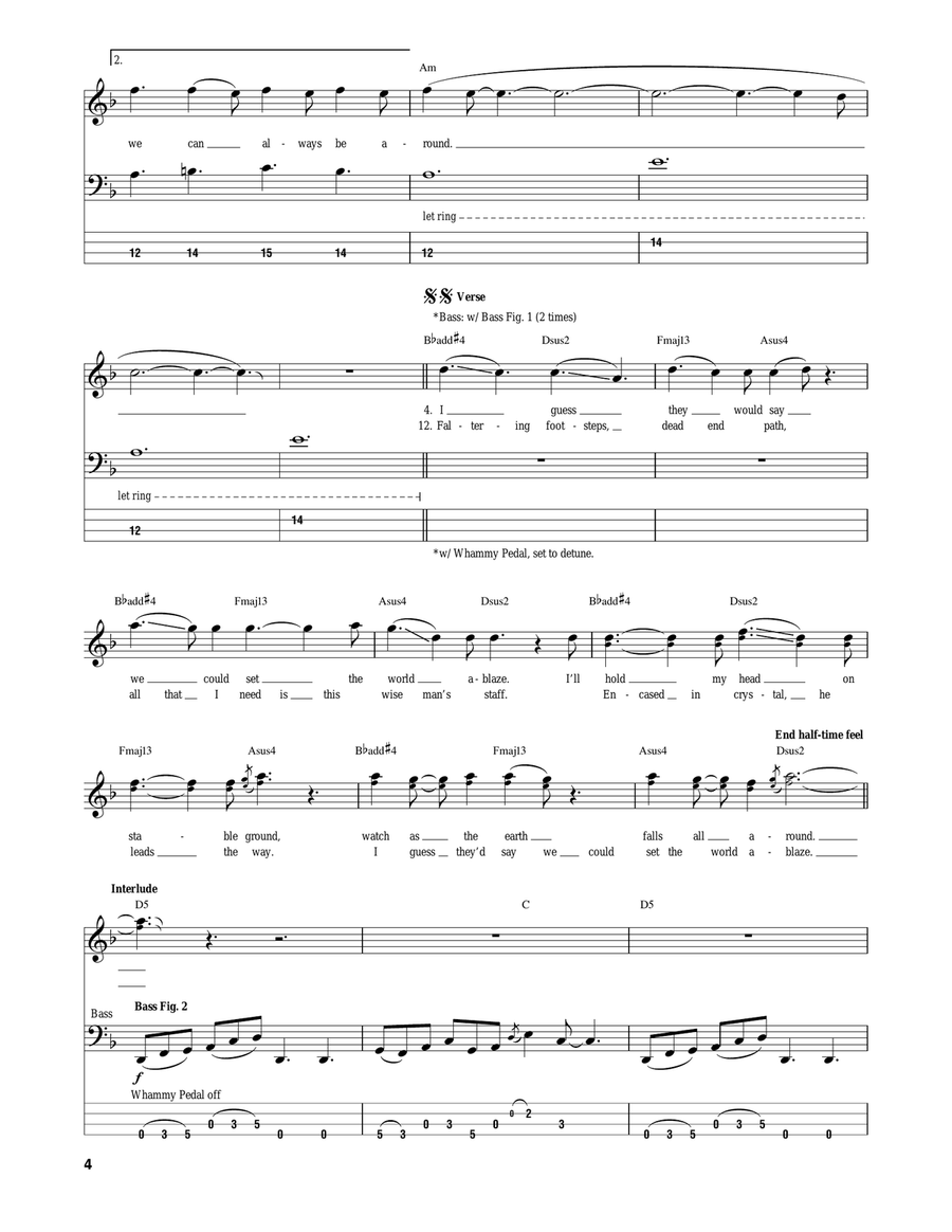 The Last Baron The Last Baron Bass Guitar Tablature scores gallery preview page 4