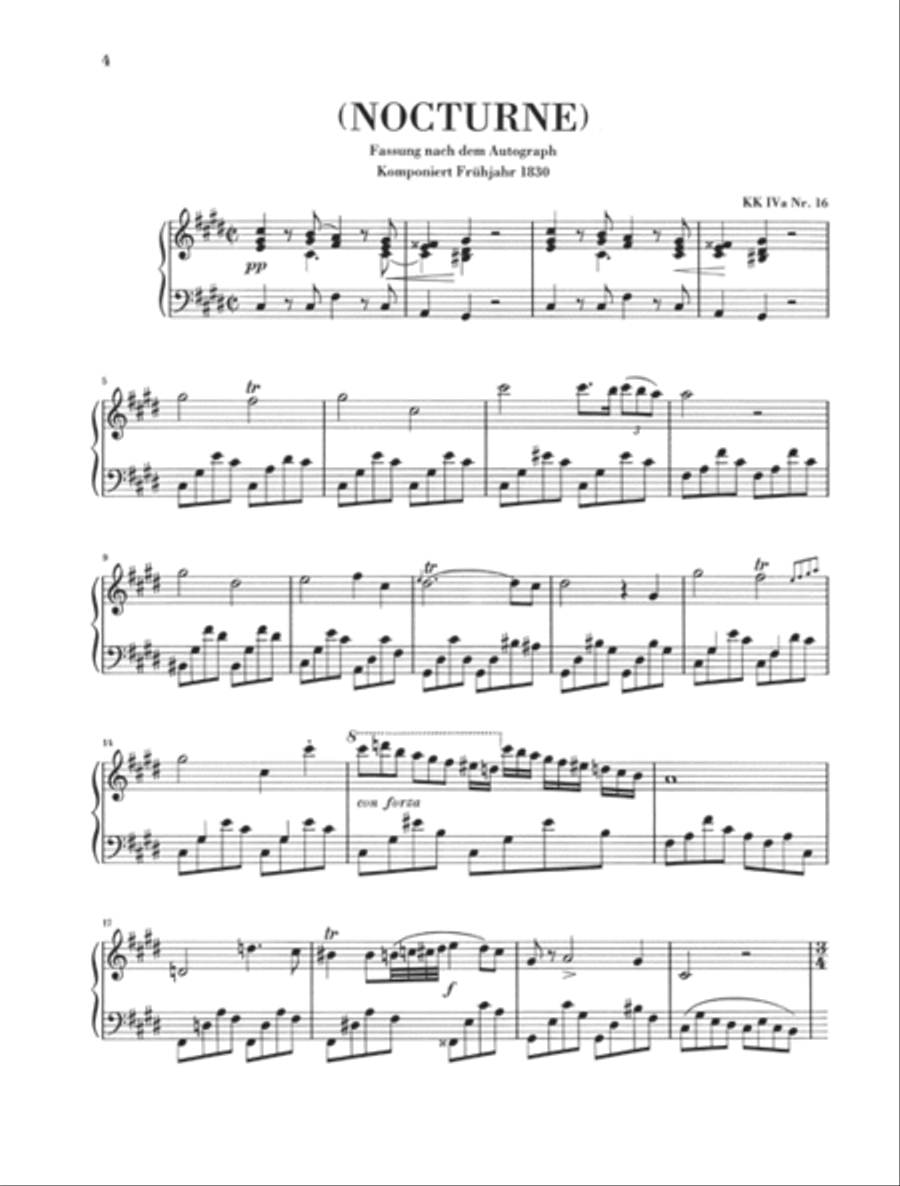 Nocturne in C Sharp minor Op. Posth. Piano Solo scores gallery preview page 3