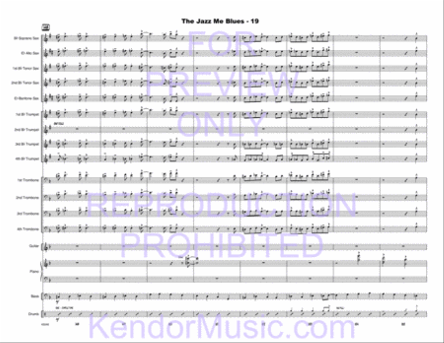 Jazz Me Blues, The Jazz Me Blues, The Choir scores gallery preview page 52