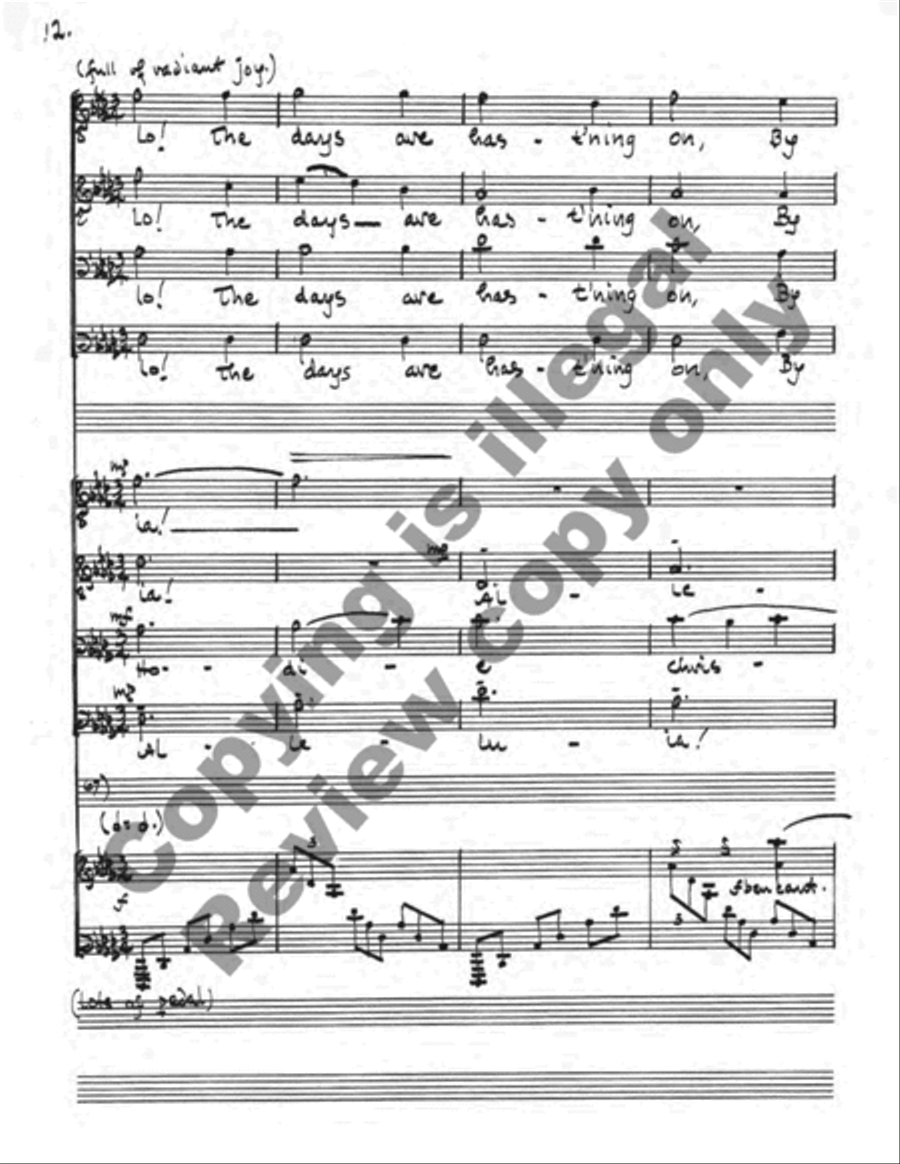 The Midnight Clear TTBB scores gallery preview page 12
