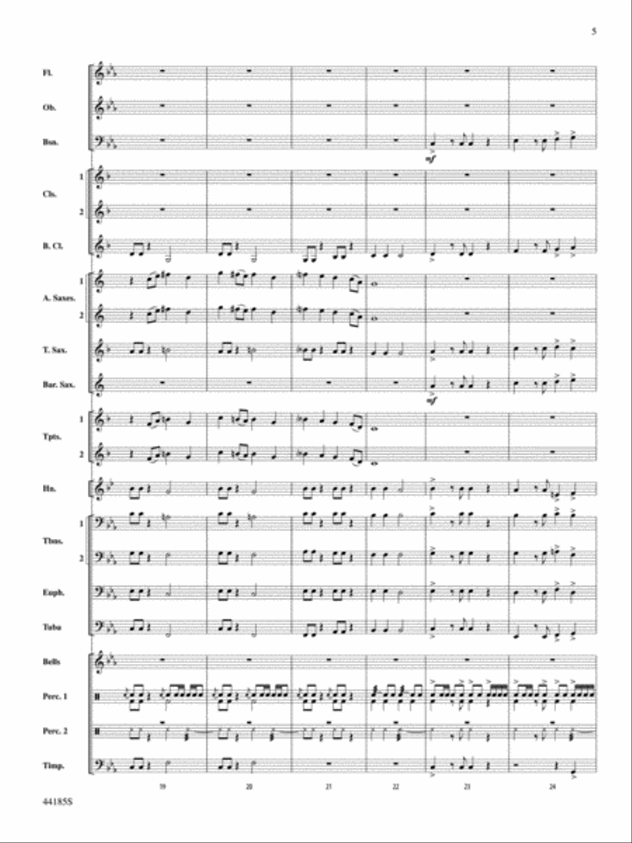 Mill Mountain Vistas: Score Concert Band scores gallery preview page 5