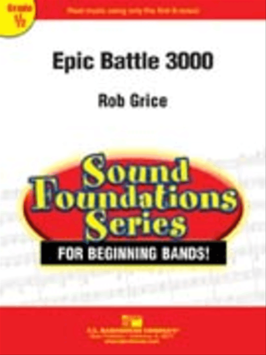 Epic Battle 3000 Concert Band scores gallery preview page 1