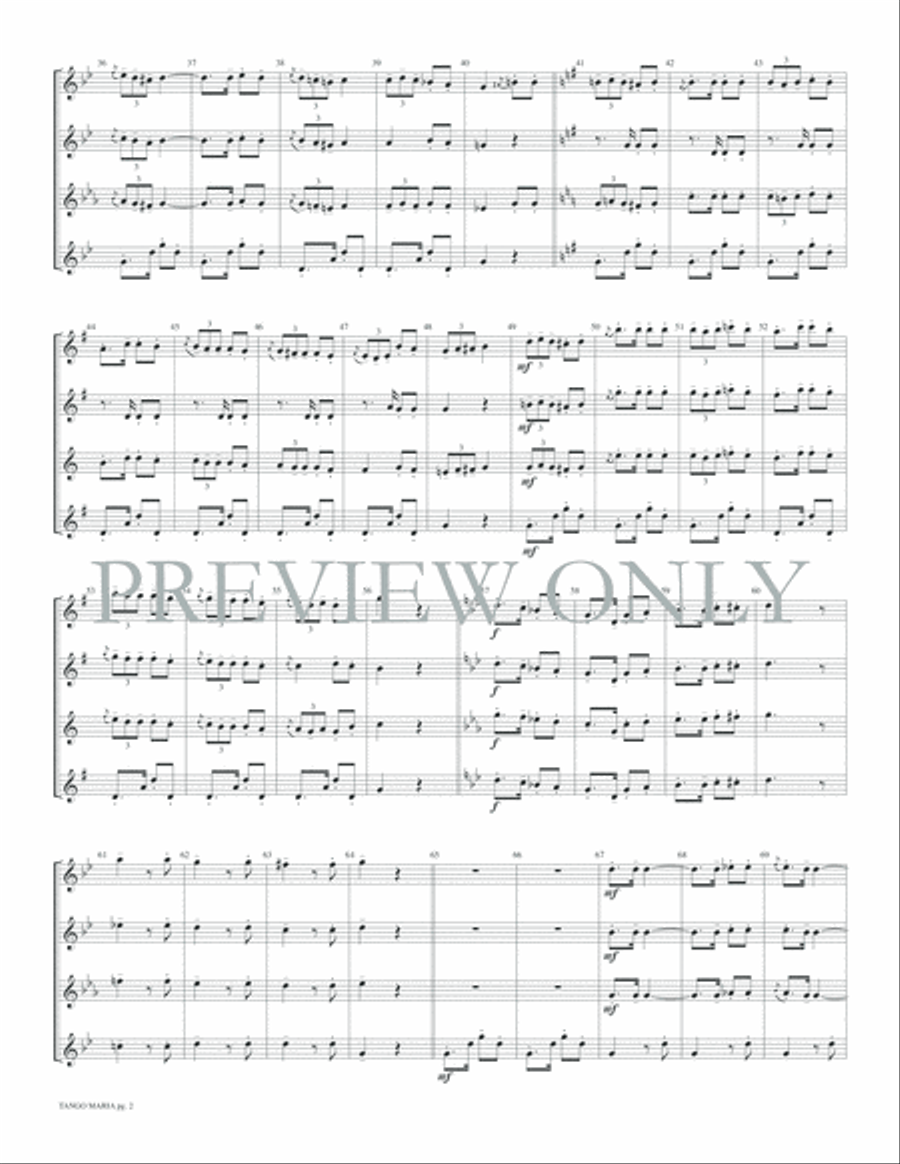 Tango Maria Small Ensemble scores gallery preview page 4