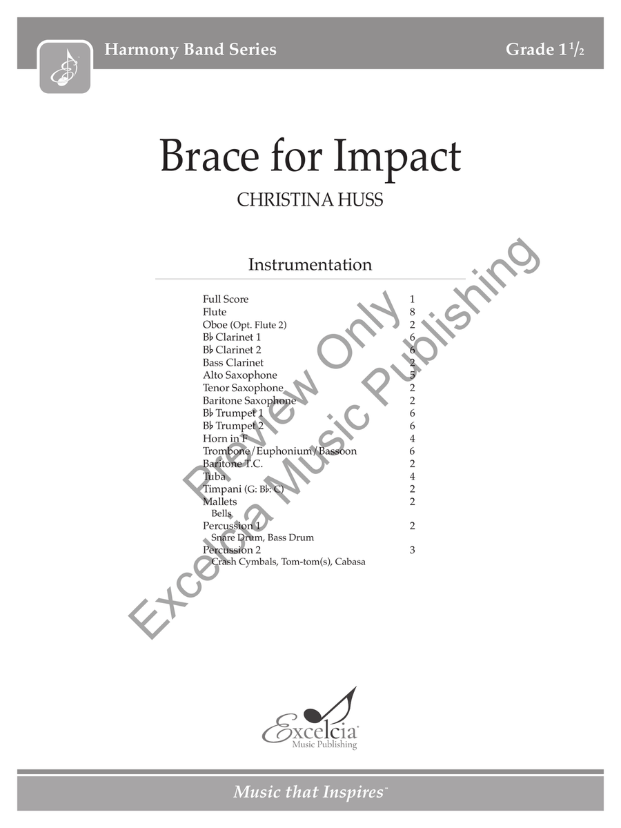 Brace for Impact Concert Band scores gallery preview page 2