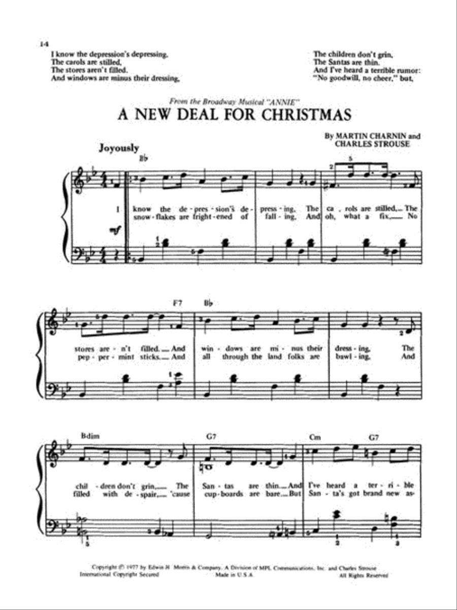 Annie (Broadway) Piano scores gallery preview page 6