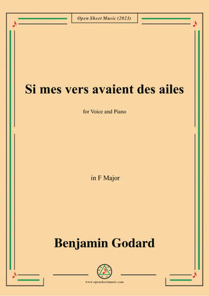 B. Godard-Si mes vers avaient des ailes(Could my songs their way be winging),in F Major