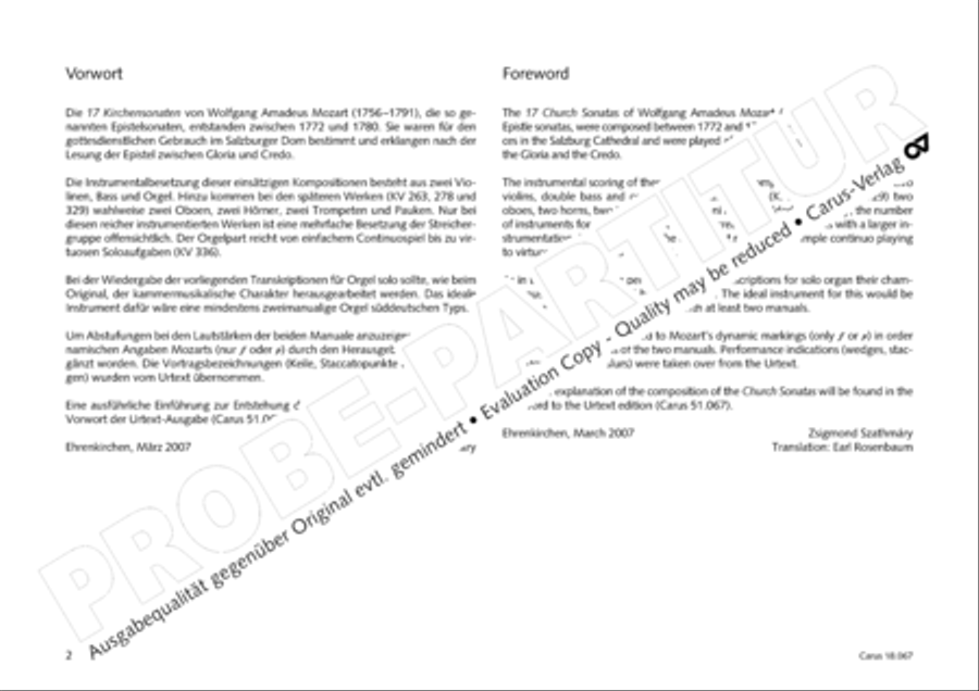 17 Church sonatas Organ Solo scores gallery preview page 3