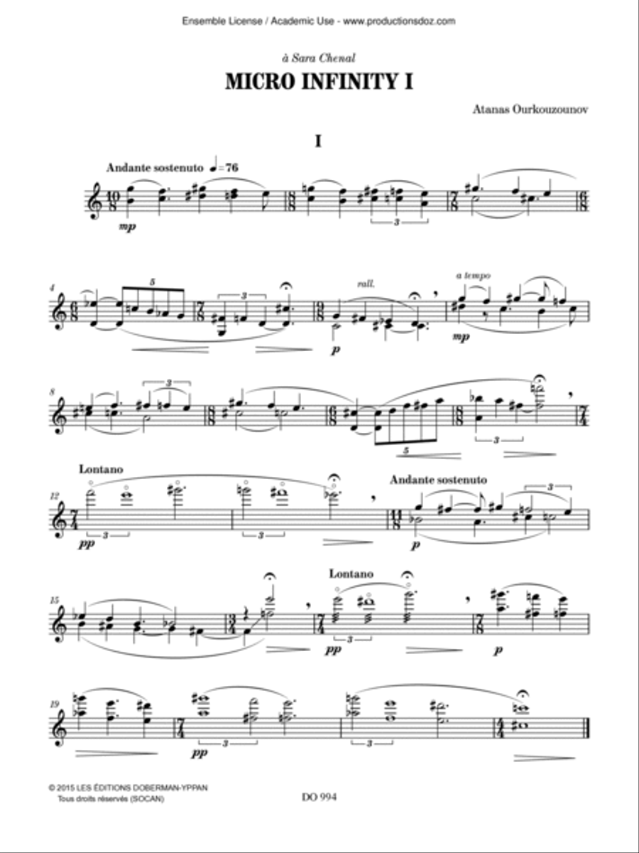 Micro Infinity I Micro Infinity I Violin Solo scores gallery preview page 3