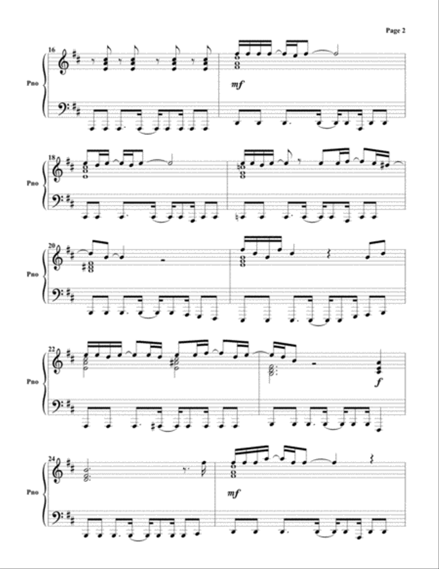 Maneater Maneater Piano Solo scores gallery preview page 2