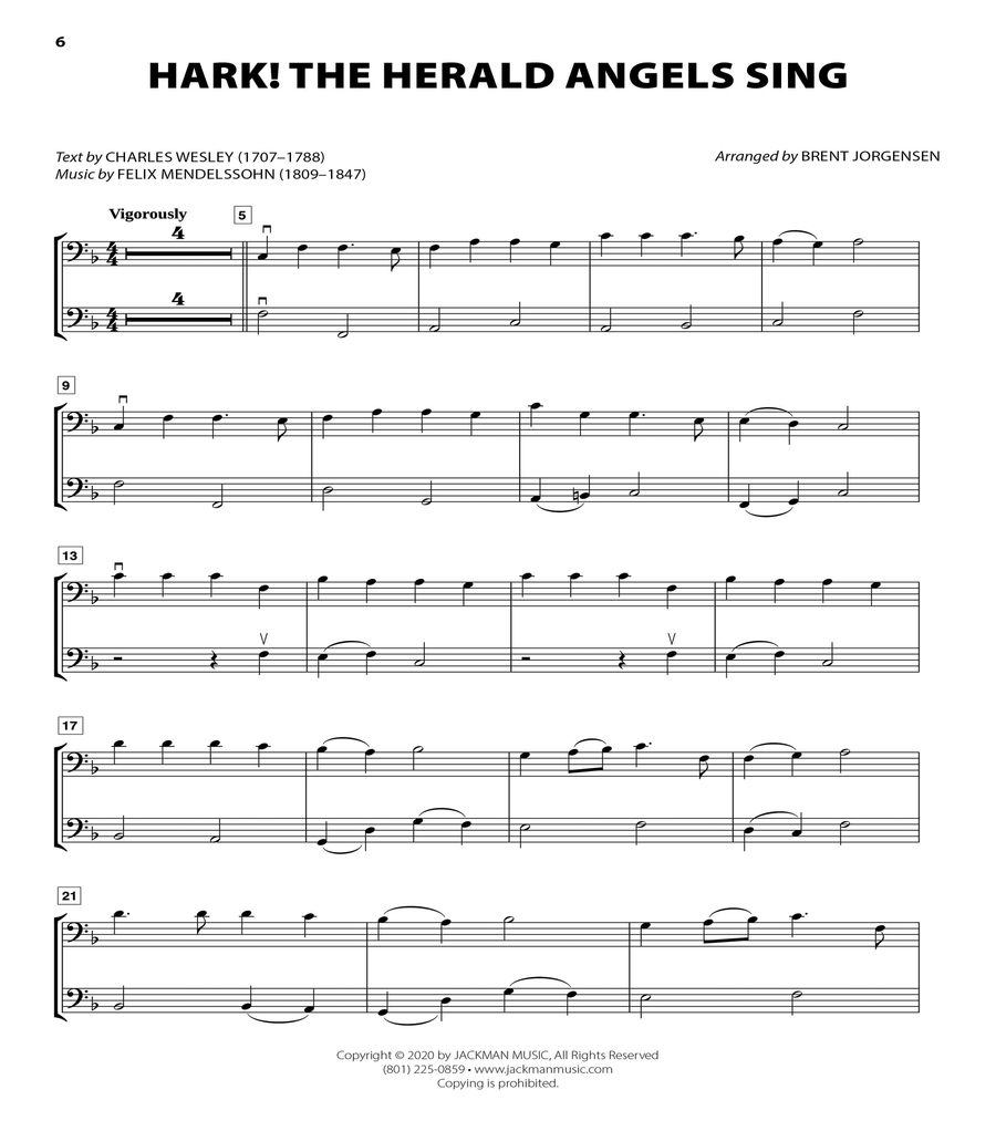 Christmas HYMN-ALONGS - CELLO Piano scores gallery preview page 2