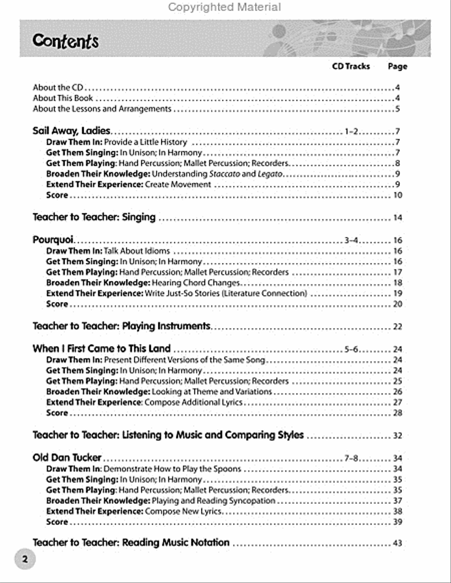 Sing, Drum, Play, and Strum Percussion scores gallery preview page 2