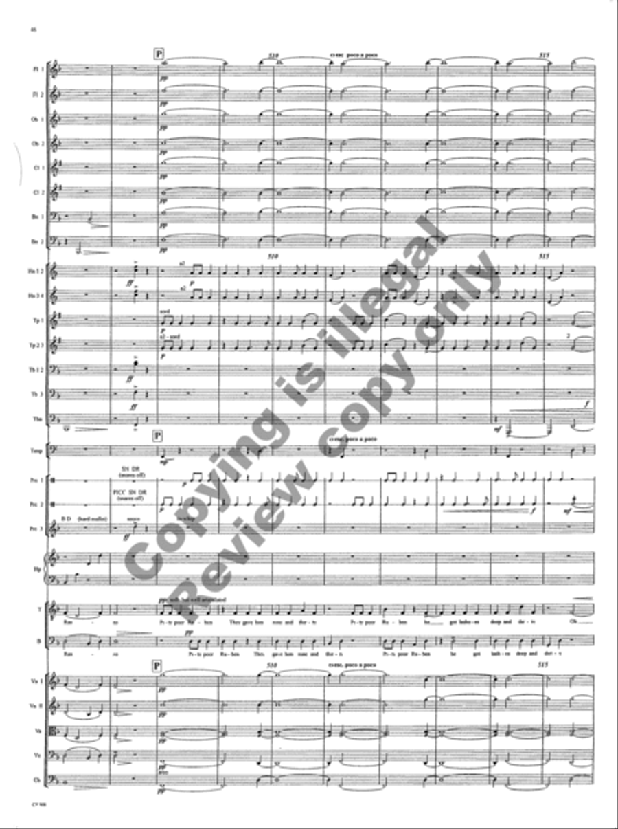 American Folk Song Suite (Orchestra Score) Choir scores gallery preview page 102
