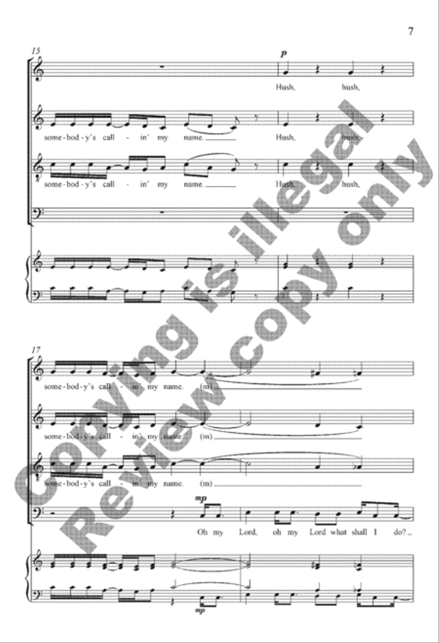 Yonder Come Day 4-Part scores gallery preview page 7