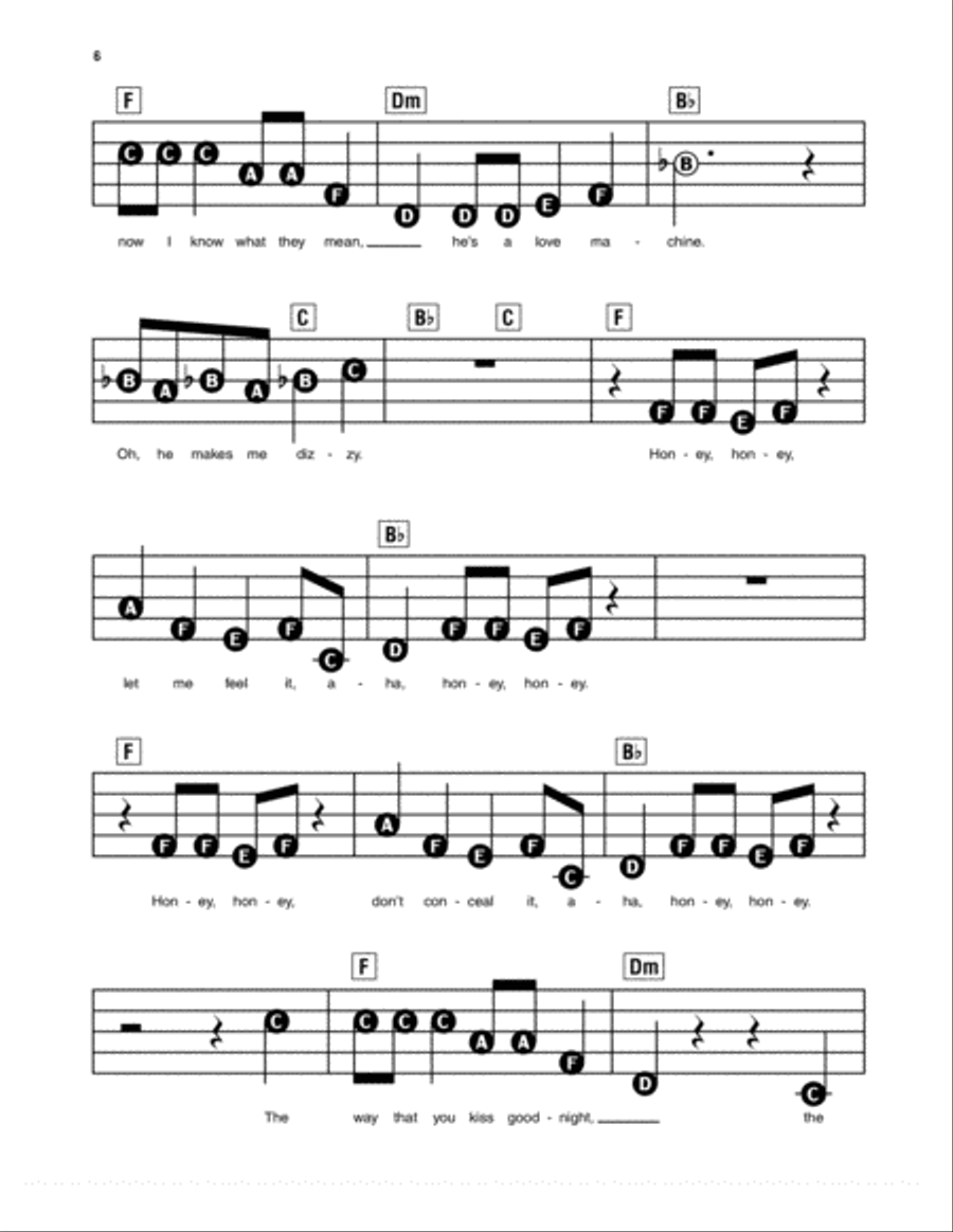 Honey, Honey (from Mamma Mia!) Electronic Keyboard scores gallery preview page 2
