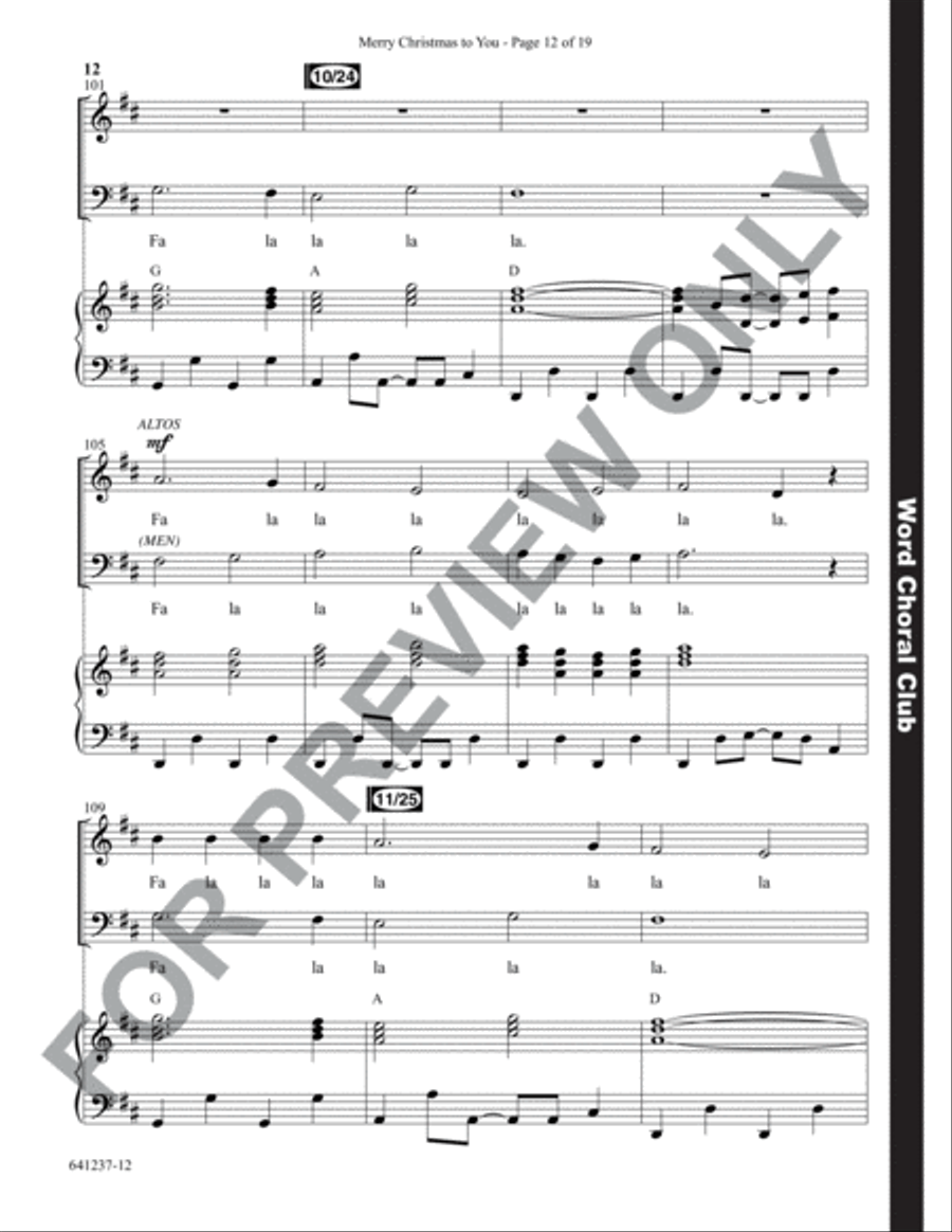 Merry Christmas to You - Anthem Choir scores gallery preview page 13