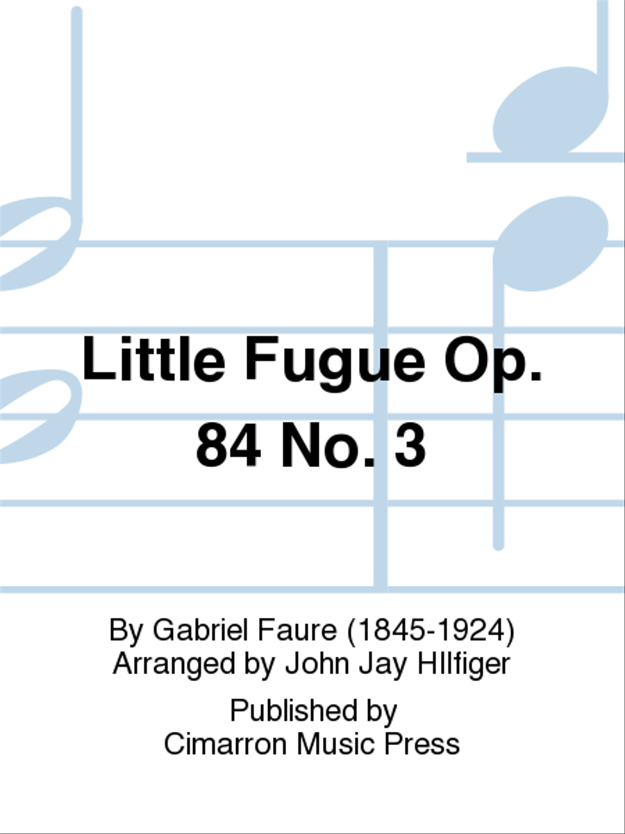 Little Fugue Op. 84 No. 3 Woodwind Quartet scores gallery preview page 1