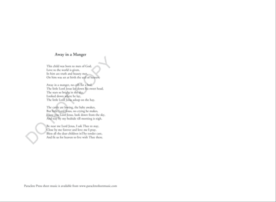 Away in a Manger Choir scores gallery preview page 3