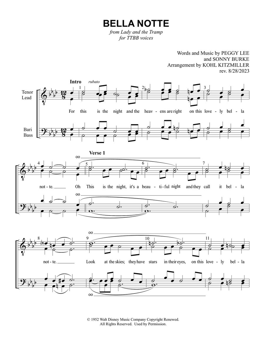 Bella Notte TTBB scores gallery preview page 2