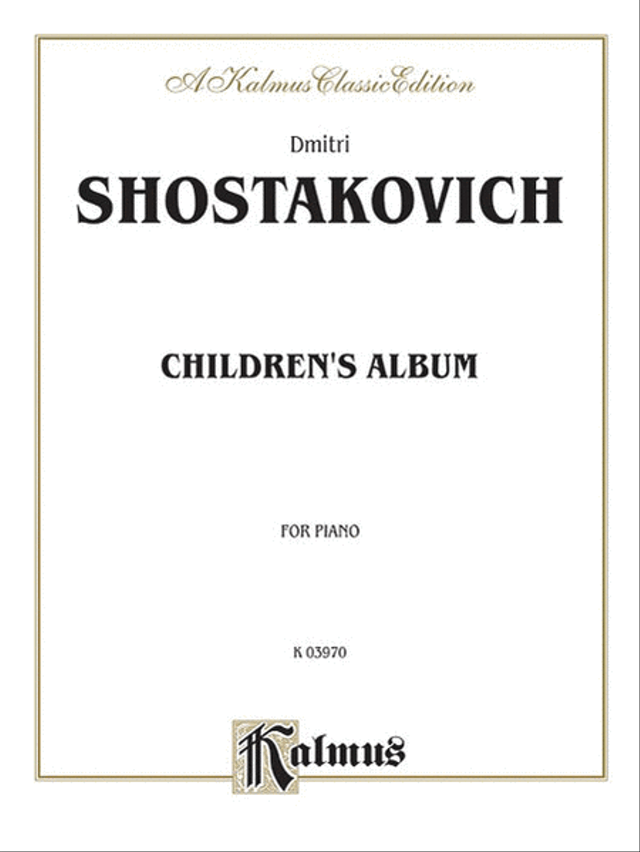 Children's Album Piano Solo scores gallery preview page 1