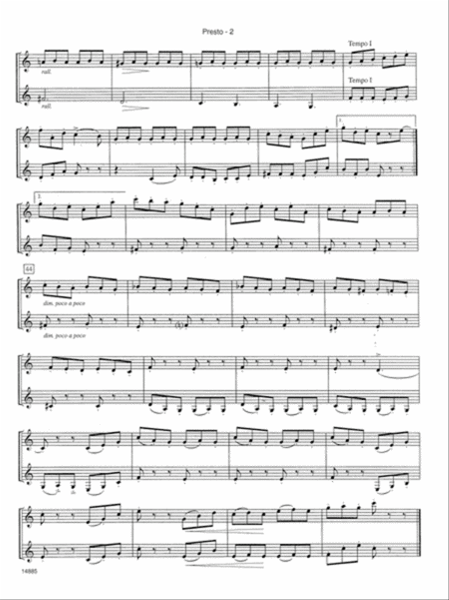Fun For Two With Mendelssohn Clarinet Duet scores gallery preview page 3