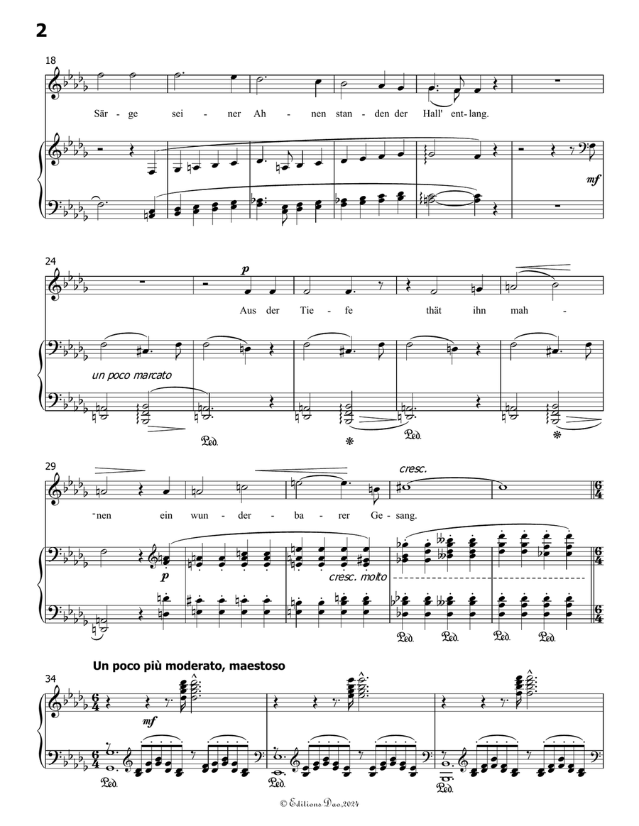 Die Vatergruft, by Liszt, S.281, in b flat minor Voice scores gallery preview page 4