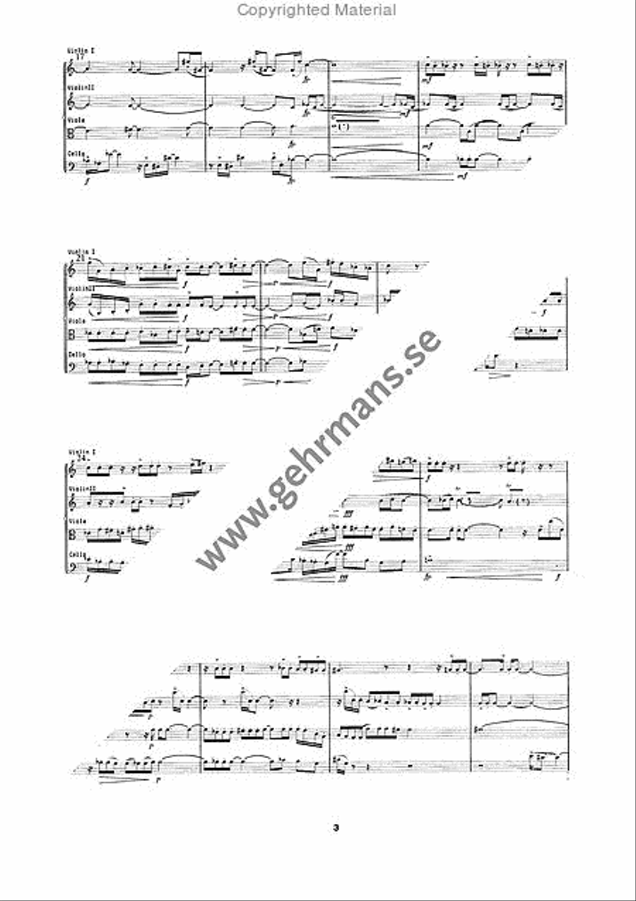 Quartetto d'Archi String Quartet scores gallery preview page 3