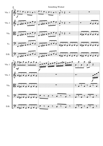 Something Wicked - Score and Parts image number null