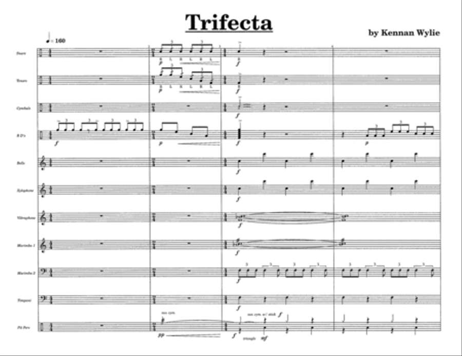 Trifecta w/Tutor Tracks Percussion Ensemble scores gallery preview page 3
