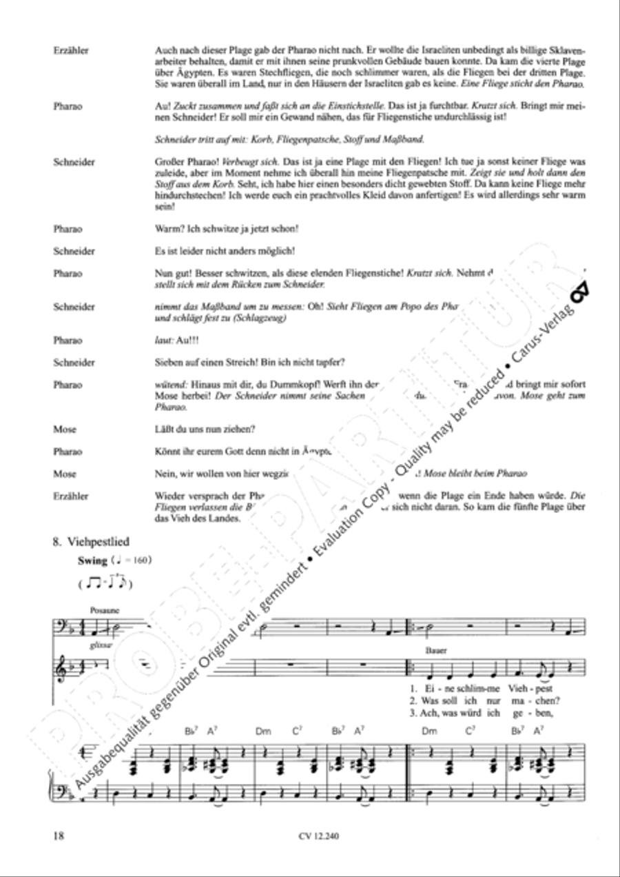 Israel in Agypten Children's Choir scores gallery preview page 19